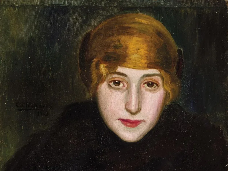 1873-Eduardo Chicharro y Agüera - Ritratto femminile